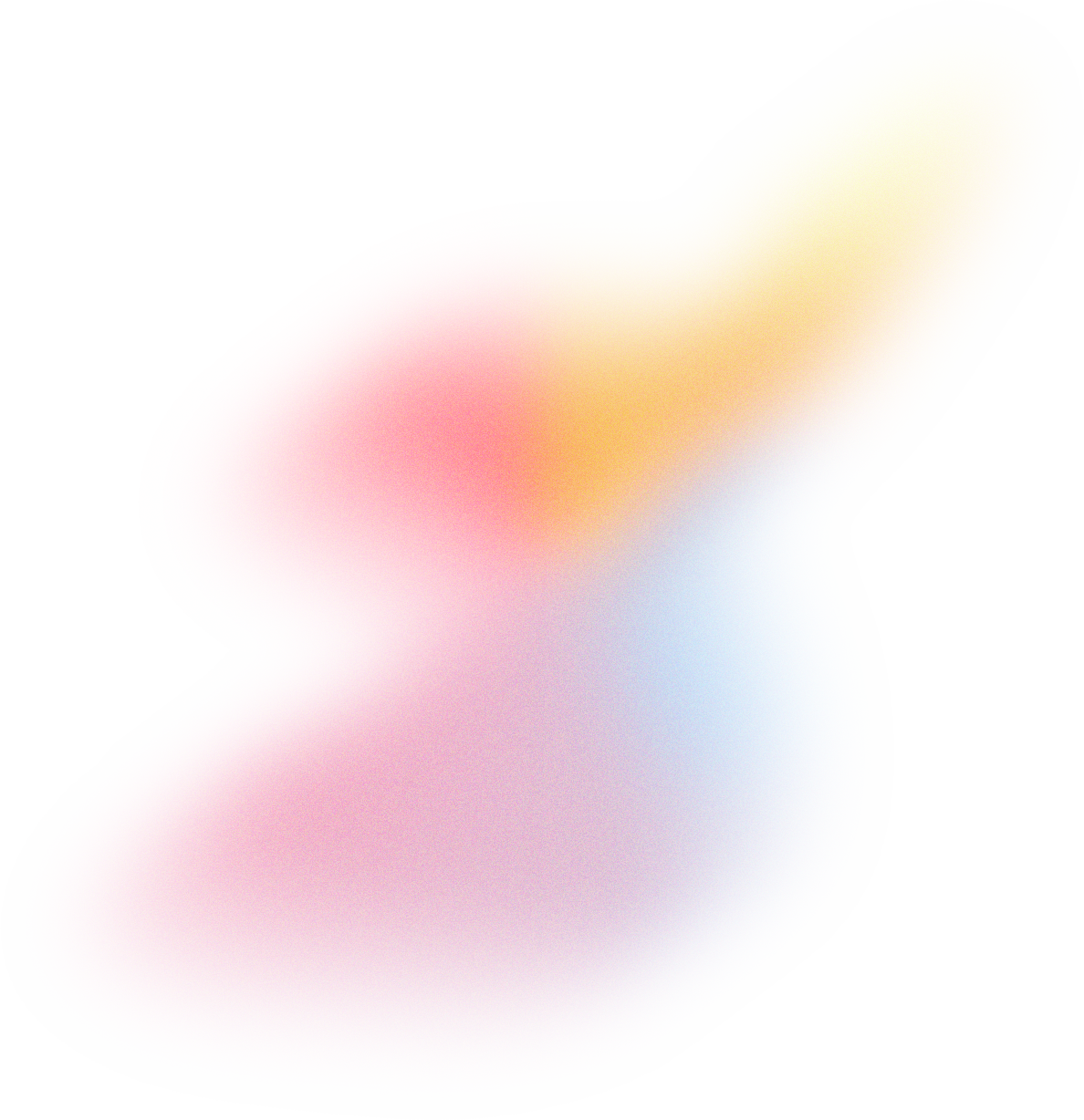 Glowy Gradient Abstract Brush Stroke Blob